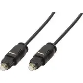 Logilink - Câble audio numérique (optique) - TOSLINK mâle pour TOSLINK mâle - 10 m - fibre optique - noir