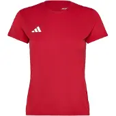 Adidas Adizero Essentials Short Sleeve T-shirt Rouge M / Regular Femme