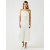 Y.A.S Thea Strap Sleeveless Long Dress Blanc 36 Femme