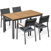 DCB Groupe Ensemble repas de jardin alu et acacia
