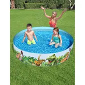 Bestway Fill N Fun Dinosaur Round Pool Bleu 930 Liters