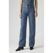 Levi's Ribcage Wide Leg Braided Jeans Bleu 23 / 30 Femme