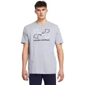 Under Armour T-Shirt fonctionnel 'FOUNDATION' gris / noir / blanc