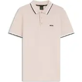 BOSS pour homme. 50469055 Polo Paddy beige (M), Casuel, Coton, Manche courte