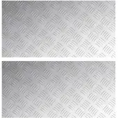 vidaXL Escalier Marche à angle droit 2 pcs Argent 80 x 40 cm Aluminium