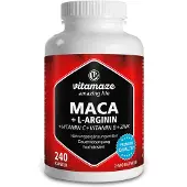 Vitamaze Maca 4:1 hautement dosé + gélules de L-arginine, 240 gélules