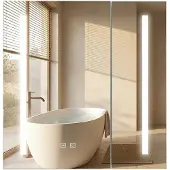 REA Armoire À Miroir M1015-60 60X65 Led Blanc