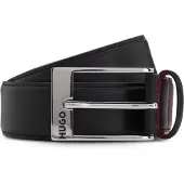 HUGO pour homme. 50541174 Ceinture Specchio noire (90 cm), Casuel, Cuir