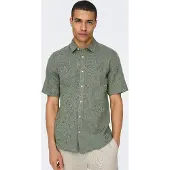 Only & Sons Chemise 'ONSCaiden' vert