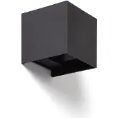 LEDKIA Applique Murale Extérieure Led 6w Pc Double Éclairage Onis Noir