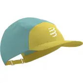 Compressport Casquette 5 Panel Jaune Bleu