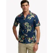 Superdry Hawaiian Print Short Sleeve Shirt Bleu 3XL Homme