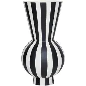 OYOY Vase Toppu rond blanc/noir