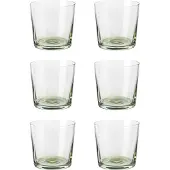 Broste Copenhagen Verres Hue 15cl vert olive lot de 6 pièces