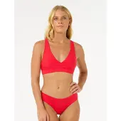 Rip Curl Premium Surf D-dd Deep V Bikini Top Rouge XL Femme