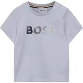 BOSS J52887 Short Sleeve T-shirt Gris 9 Months Garçon