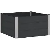 Syfax Jardinière surélevée Noir 100 x 100 x 54 cm