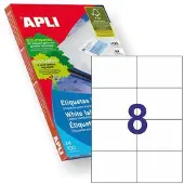 APLI 1279 Box Multipurpose Label 105x74 Mm Clair