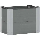 Syfax Jardinière surélevée Gris 50 x 30 x 36 cm