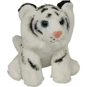 Dubi Plusz Tigre blanc assis 14 cm 48884