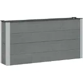 Syfax Jardinière surélevée Gris 150 x 30 x 72 cm