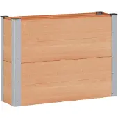 Syfax Jardinière surélevée Marron 100 x 30 x 72 cm