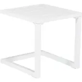 Happy Garden Table d'appoint BARBADOS en aluminium blanc