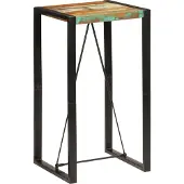 vidaXL Table de bar 60x55x110 cm Vieux bois massif