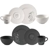 Villeroy & Boch Service de petit-déjeuner 8 pièces Manufacture Rock Mickey Mouse
