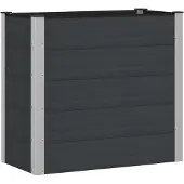 Syfax Jardinière surélevée Noir 100 x 50 x 91 cm