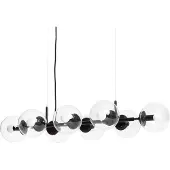 LEDKIA Suspension Métal Et Verre Wassily 8 Spots Noir