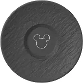 Villeroy Boch Kaffee-Untertasse Manufacture Rock - Mickey Mouse, Soucoupe, Noir