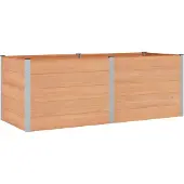 Syfax Jardinière surélevée Marron 250 x 100 x 91 cm