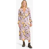 Billabong Cool Night Long Sleeve Long Dress Multicolore S Femme