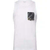 Jack & Jones T-Shirt 'JJHONOLULU' marine / jaune pastel / blanc