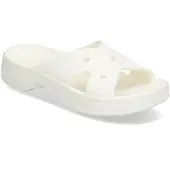 Crocs Cross Strap Slides Blanc EU 37-38 Femme