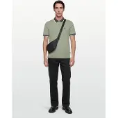 Armani Exchange pour homme. XM002329AF13026U7210 Polo régulier vert (M), Casuel, Coton, Manche courte