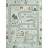 Tapis.fr Tapis pour enfant lavable Chiko turquoise 80x150 cm