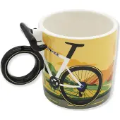 Winkee - Coffee Ride Bike Coffee Mug - 350ml, Tasse, Multicolore