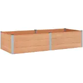 Syfax Jardinière surélevée Marron 250 x 100 x 54 cm