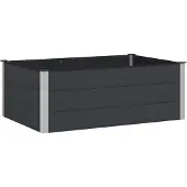 Syfax Jardinière surélevée Noir 150 x 100 x 54 cm