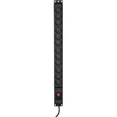 ActiveJet Combo Surge Protector (12 x ute ; 10 a ; 1,5m ; noir)