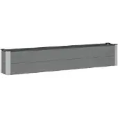 Syfax Jardinière surélevée Gris 200 x 30 x 36 cm
