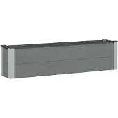 Syfax Jardinière surélevée Gris 150 x 30 x 36 cm