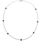 KUZZOI Chaîne saphir / argent