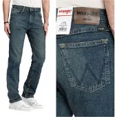 Wrangler | Jean droit pour hommes, couleur bleu "River Regular", taille W40, longueur L33