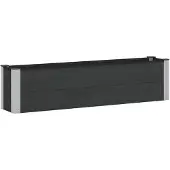 Syfax Jardinière surélevée Noir 150 x 30 x 36 cm