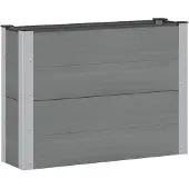 Syfax Jardinière surélevée Gris 100 x 30 x 72 cm