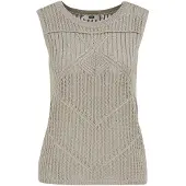 We fashion Tops en tricot argent
