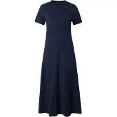 Tommy Hilfiger Robe 'Interlock Midi Fit And Flare' bleu